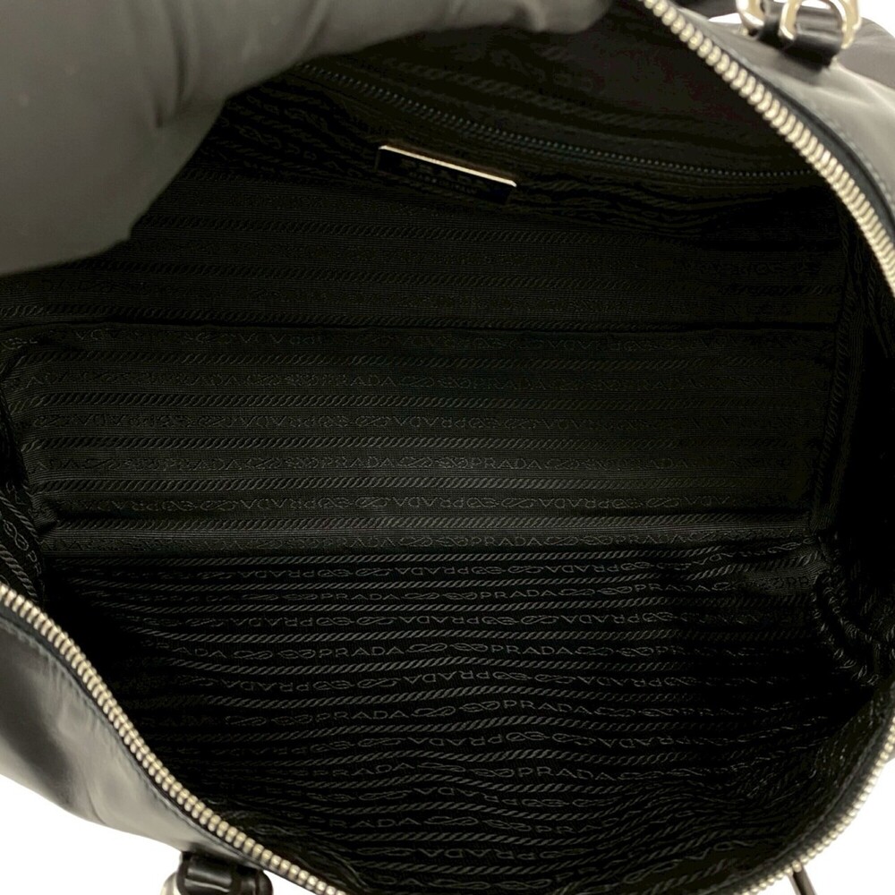 PRADA Black Leather Shoulder Bag - Picture 9 of 10